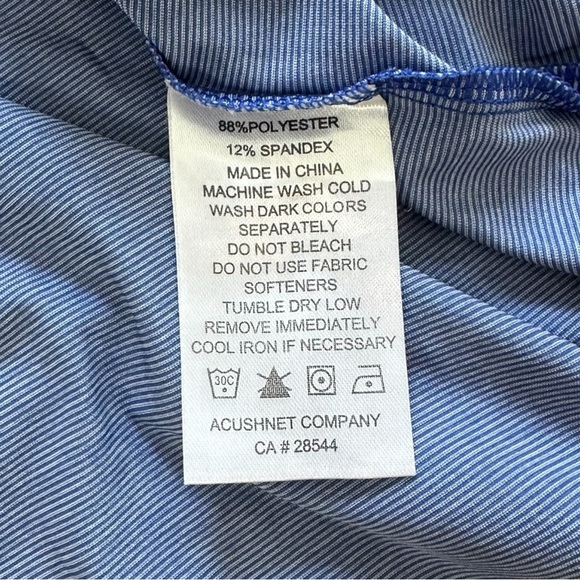 Footjoy Men's Golf Polo Size Large Blue - Picture 4 of 6